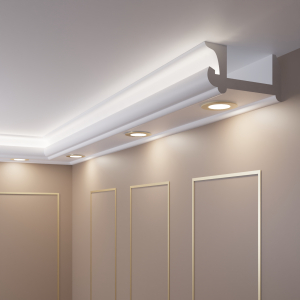 Stuckleisten LED für indirekte Beleuchtung - 2 Meter OL-17